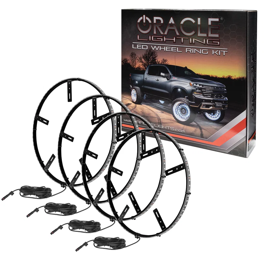 LED Illuminated Wheel Rings - ColorSHIFT No Remote
