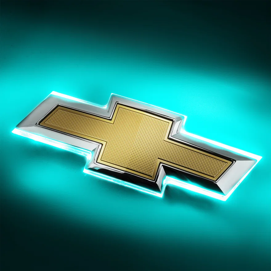 2016-2019 Chevy Camaro Illuminated Bowtie Rear Aqua