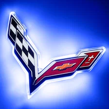 Corvette C7 Rear Illuminated Emblem - Dual Intensity image 1