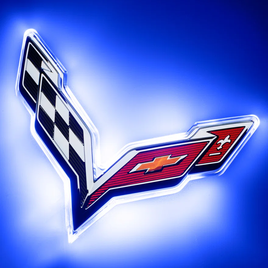 Corvette C7 Rear Illuminated Emblem - Dual Intensity