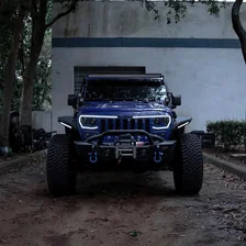 Front Center Upper Grille / Hood Scoop / Bumper Cover Kit for Jeep image 14