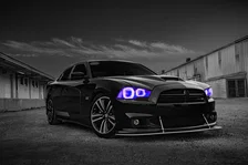 Headlight Halo Ring Emitter Set for Dodge Charger image 8