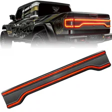 Racetrack Flush Style LED Tailgate Panel Light for Jeep Gladiator JT Inner Tinted Lens image 1