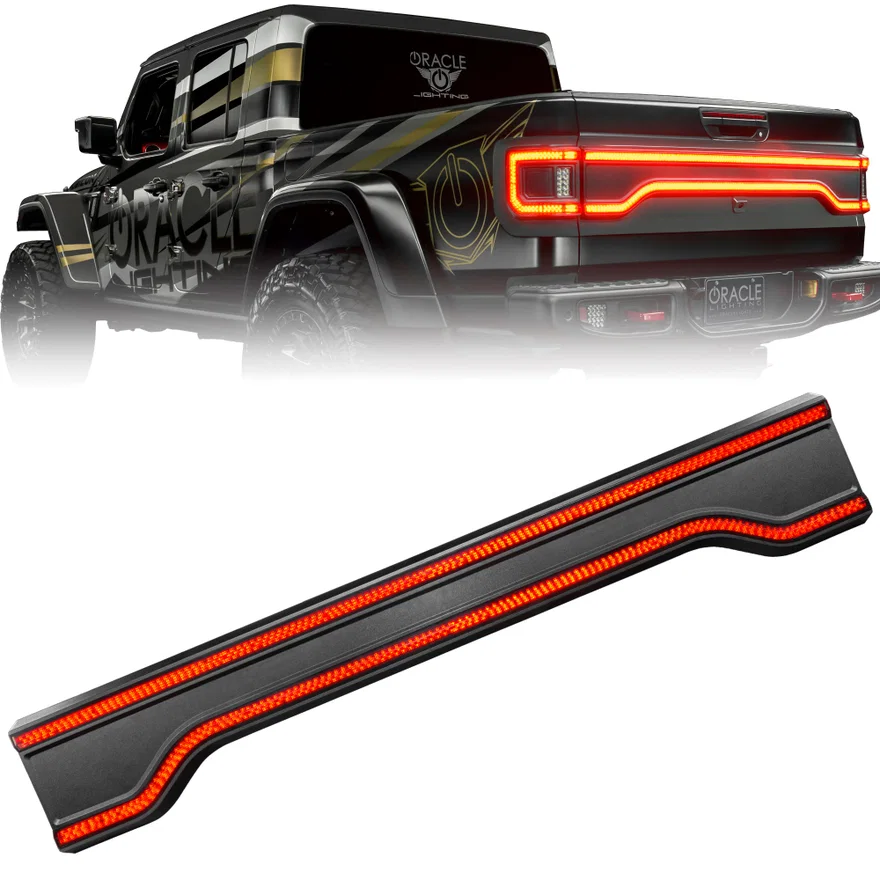Racetrack Flush Style LED Tailgate Panel Light for Jeep Gladiator JT Inner Tinted Lens