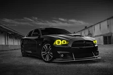 Headlight Halo Ring Emitter Set for Dodge Charger image 10
