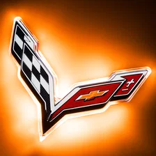 Corvette C7 Rear Illuminated Emblem image 1