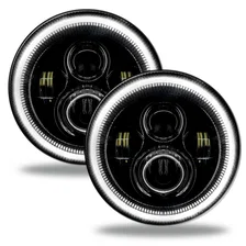 7in. High Powered LED Headlights - Black Bezel image 1