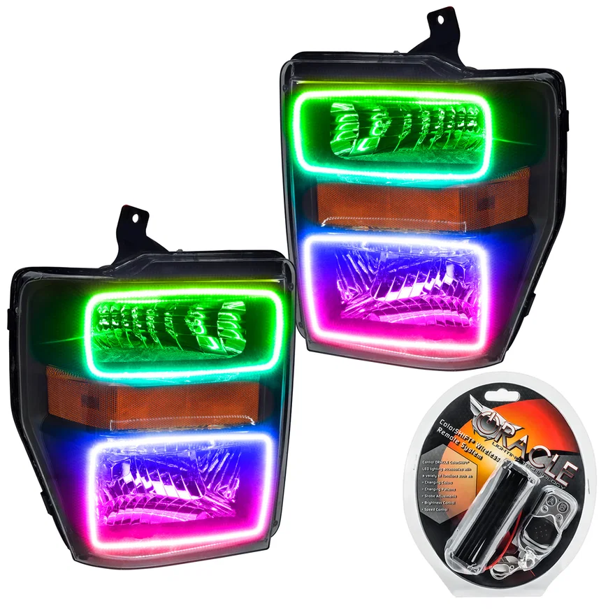 2008-2010 Ford F250/350 LED HL - Black