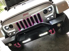 5817-504 Front Center Upper ORACLE Lighting VECTOR Series Full LED Grill- Jeep Wrangler JK image 24