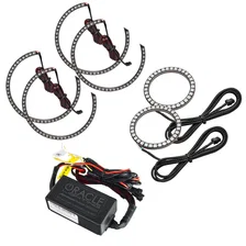 2008-2014 Dodge Challenger Dynamic ColorSHIFT Surface Mount Headlight & Fog Light Halo Kit - COMBO image 1