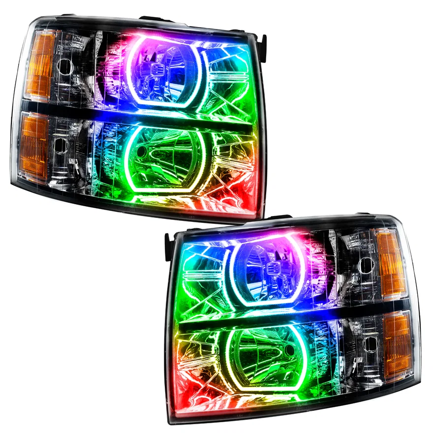2007-2013 Chevrolet Silverado SMD HL - Black - Square Style