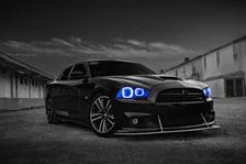 Headlight Halo Ring Emitter Set for Dodge Charger image 5