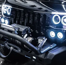 VECTOR Grille Surface Mount LED Halo Kit for Jeep JK/JL/JT - ColorSHIFT LED image 2