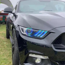 2015-2017 Ford Mustang Pre-Assembled Headlights-Dynamic ColorSHIFT RGB+A-Black Edition image 11