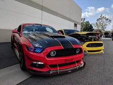 2015-2017 Ford Mustang Pre-Assembled Headlights-Dynamic ColorSHIFT RGB+A-Black Edition image 2