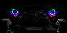 7 Inch High Powered LED Headlights - Black Bezel - Dynamic ColorSHIFT - Jeep JL/JT image 15