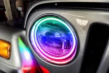 Headlight Halo Ring Emitter Set for Jeep Wrangler image 2