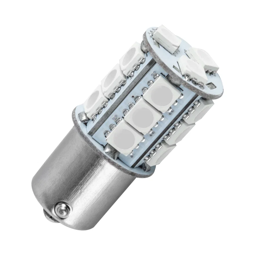 1156 18 LED 3-Chip SMD Bulb (Single) - Red