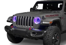 7 Inch High Powered LED Headlights - Black Bezel - Dynamic ColorSHIFT - Jeep JL/JT image 20