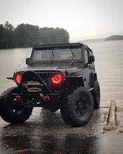 7 in. High Powered LED Headlights, Black Bezel, Dynamic ColorSHIFT image 15