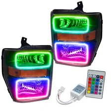 2008-2010 Ford F250/350 LED HL - Black image 1