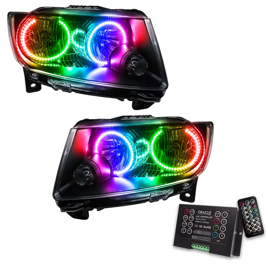 2011-2013 Jeep Grand Cherokee SMD HL (Non-HID) - Chrome