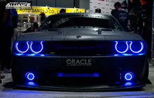 2008-2014 Dodge Challenger ORACLE Dynamic ColorSHIFT Headlight Halo Kit - Surface Mount image 10