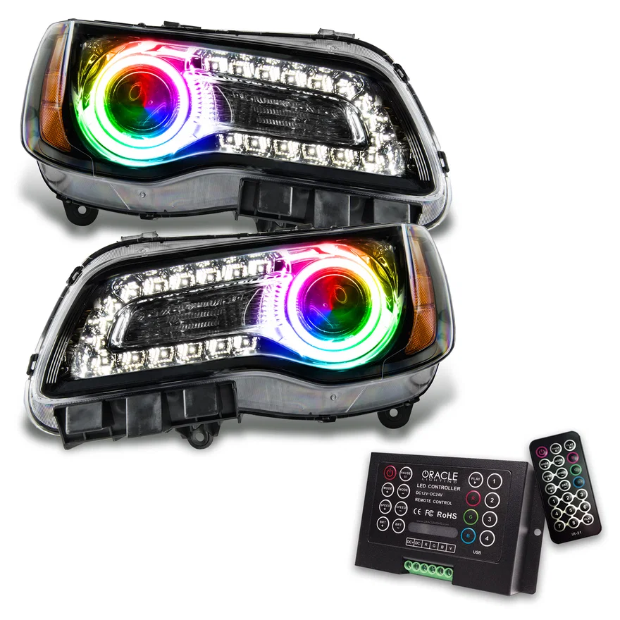 2011-2014 Chrysler 300C SMD HL - Black - NON HID
