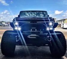 5817-504 Front Center Upper ORACLE Lighting VECTOR Series Full LED Grill- Jeep Wrangler JK image 19