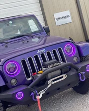 7 in. High Powered LED Headlights, Black Bezel, Dynamic ColorSHIFT image 25