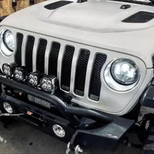 7in. High Powered LED Headlights - NO HALO - Black Bezel image 2