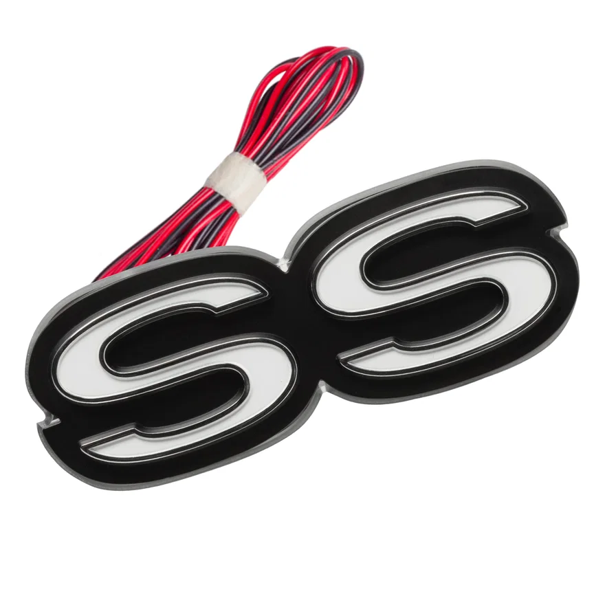 Chevy Camaro SS Illuminated Emblem Rear White