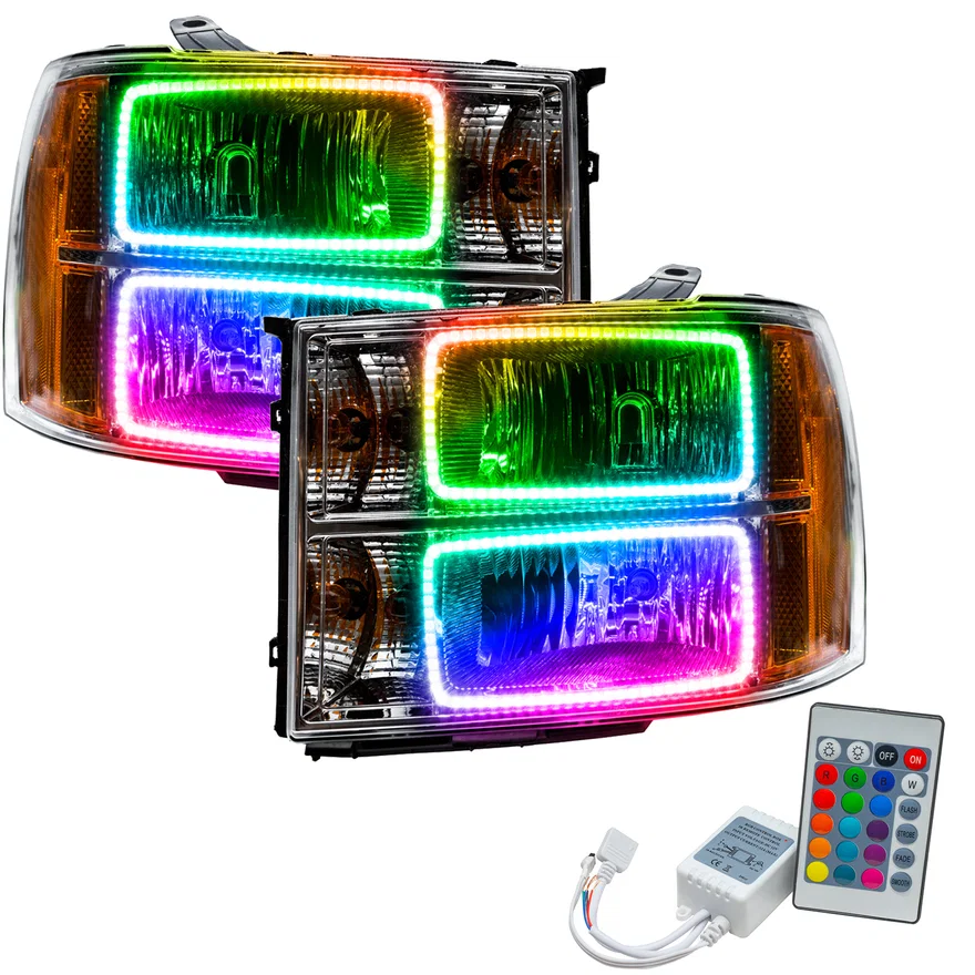 2007-2013 GMC Sierra SMD HL - Square Ring Design
