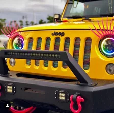 7 Inch High Powered LED Headlights - Black Bezel - Dynamic ColorSHIFT - Jeep JL/JT image 14