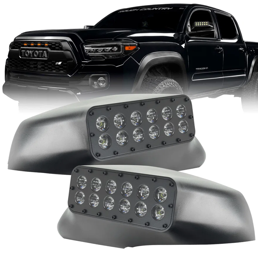 2016-2023 Toyota Tacoma LED Off-Road Side Mirror Ditch Lights
