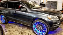 LED Illuminated Wheel Rings - Double LED - Blue image 14