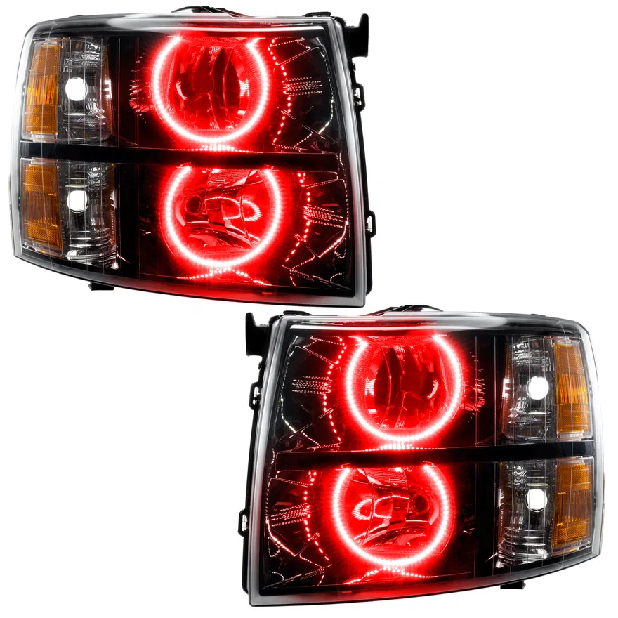2007-2013 Chevrolet Silverado SMD HL - Black - Round Style