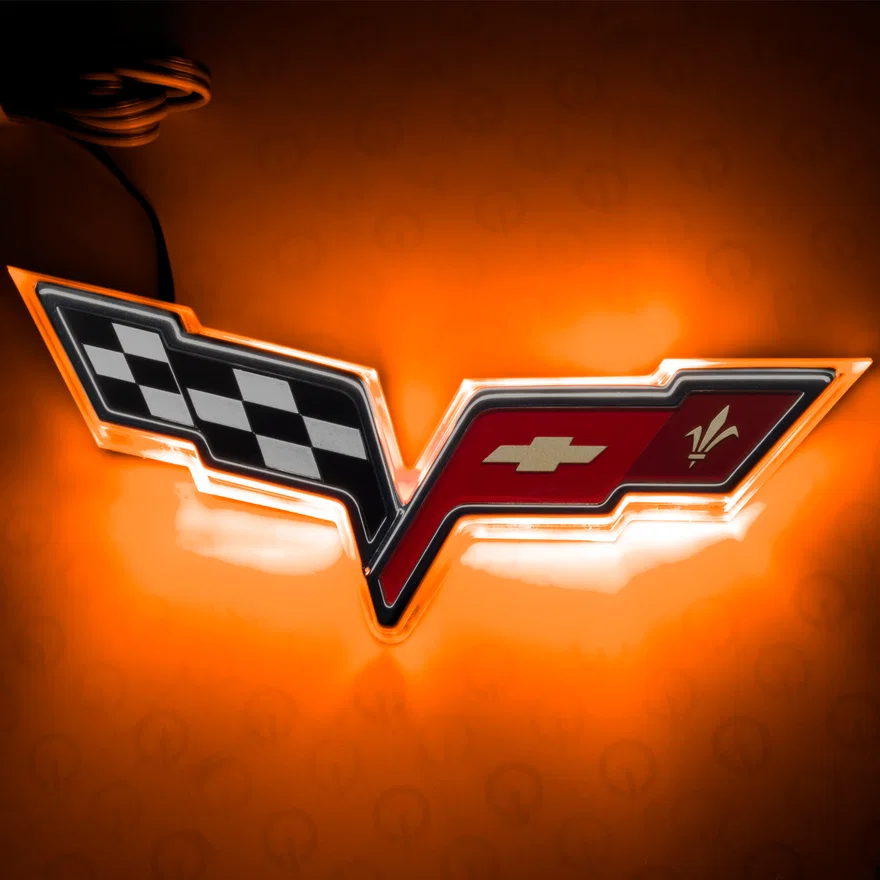 Rear Chevy Corvette C6 Illuminated Emblem