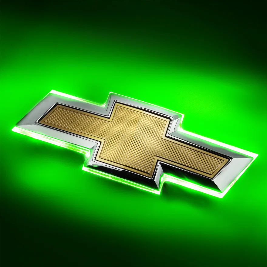 2016-2018 Chevy Camaro Illuminated Bowtie - Dual Intensity Rear Green