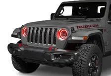 7 Inch High Powered LED Headlights - Black Bezel - Dynamic ColorSHIFT - Jeep JL/JT image 7