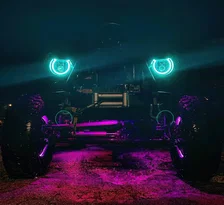 7 in. High Powered LED Headlights, Black Bezel, Dynamic ColorSHIFT image 22