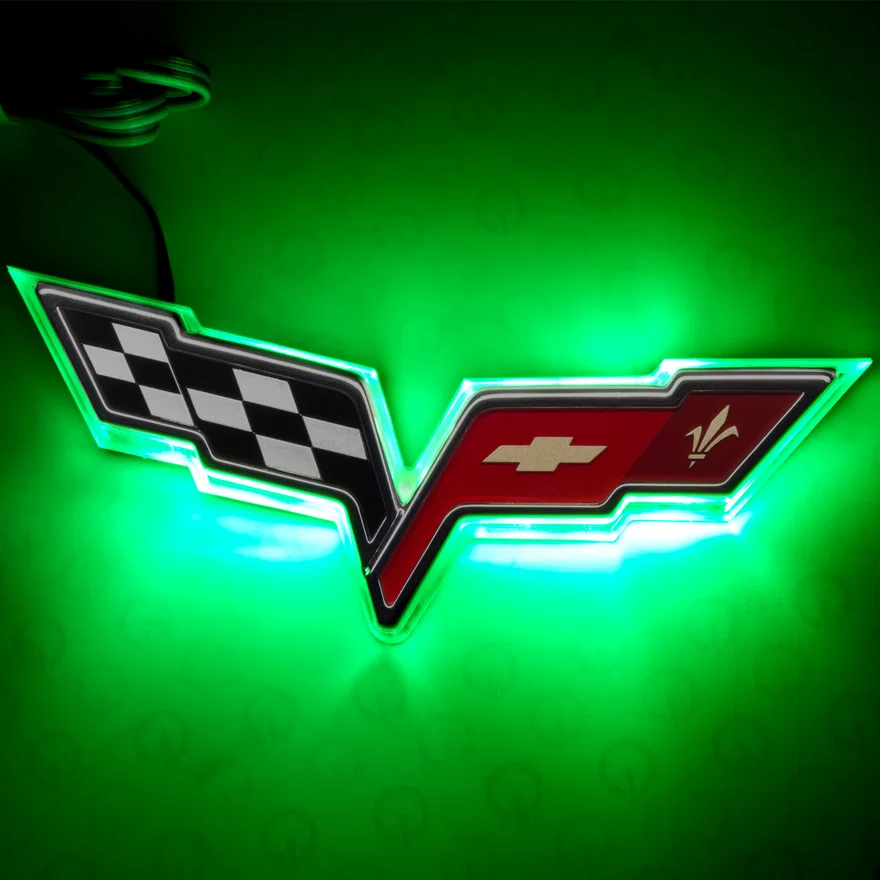 Rear Chevy Corvette C6 Illuminated Emblem