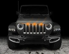 Pre-Runner Style Amber LED Grill Kit for Jeep Wrangler image 3