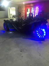 LED Illuminated Wheel Rings - Double LED - Blue image 16