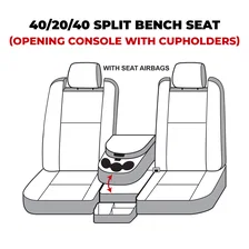 Covercraft SeatSaver Custom Seat Cover - Polycotton Grey for Ram image 9