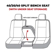 Covercraft SeatSaver Custom Seat Cover - Polycotton Charcoal for Ram image 9
