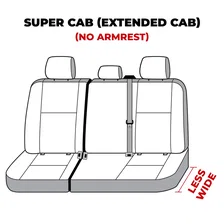 Covercraft SeatSaver Custom Seat Cover - Polycotton Charcoal for Ford F-150 image 9