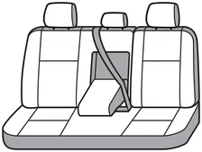 Covercraft SeatSaver Custom Seat Cover - Polycotton Charcoal for Subaru Forester image 9