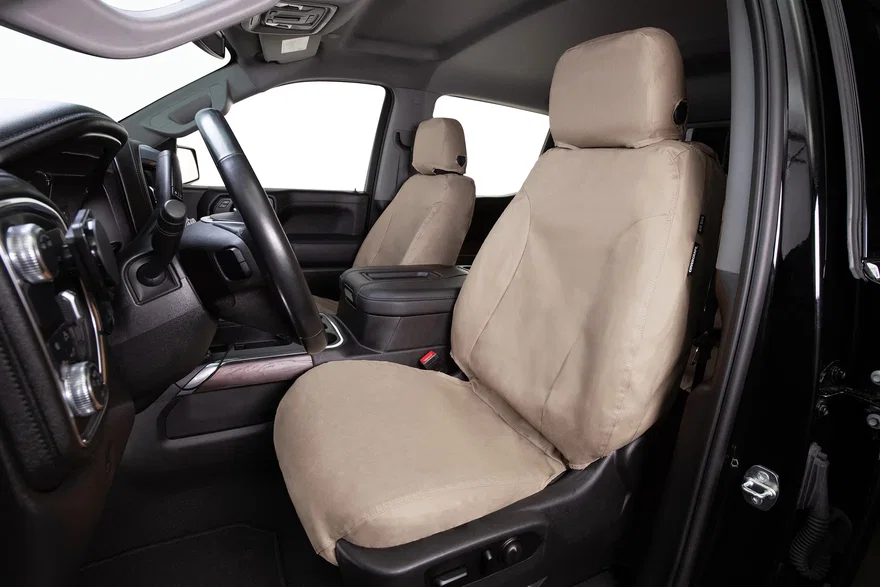 Covercraft SeatSaver Custom Seat Cover - Polycotton Taupe for Dodge