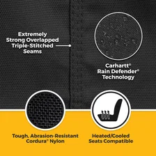 Covercraft Carhartt Super Dux SeatSaver Second Row Custom Seat Cover - Black image 3